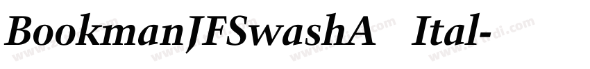 BookmanJFSwashA Ital字体转换
